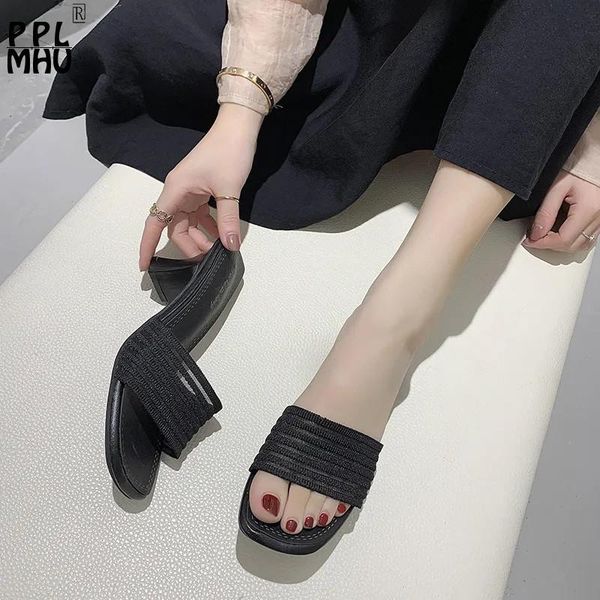slippers gladiator woman knit stretch fabric women peep-toe non-slip light slides black square heel shallow designer shoes
slippers gladiator woman knit stretch fabric women peep-toe non-slip light slides black square heel shallow designer shoes