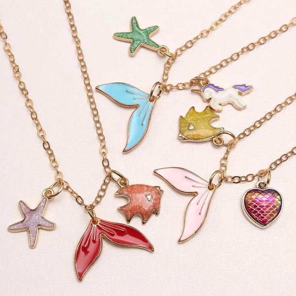 adorable girls kid mermaid tail/fish/heart pendant necklace child alloy chain necklaces cute jewelry, Red;brown
adorable girls kid mermaid tail/fish/heart pendant necklace child alloy chain necklaces cute jewelry, Red;brown