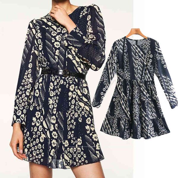 casual dresses fashion retro flower printing dress o neck long sleeve woman mini slim waist chic es zz2m, Black;gray
casual dresses fashion retro flower printing dress o neck long sleeve woman mini slim waist chic es zz2m, Black;gray