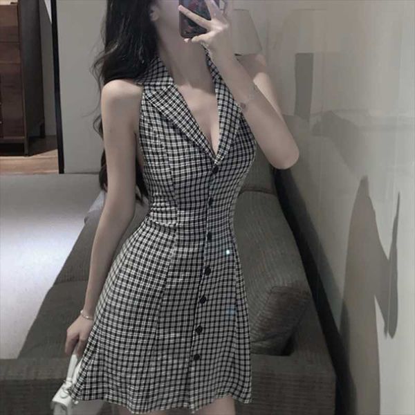 casual dresses women plaid bodycon dress female deep turn down neck black vintage ladies sleeveless party for summer, Black;gray
casual dresses women plaid bodycon dress female deep turn down neck black vintage ladies sleeveless party for summer, Black;gray