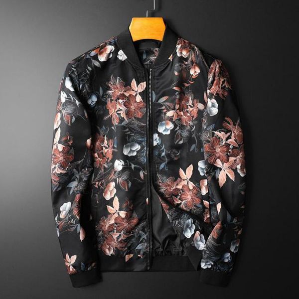 men's jackets minglu floral male coats luxury spring autumn stand collar allover printed casual slim man plus size 5xl, Black;brown
men's jackets minglu floral male coats luxury spring autumn stand collar allover printed casual slim man plus size 5xl, Black;brown