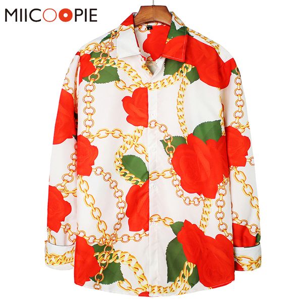 retro floral printed men casual shirt 2020 korean fashion brand men women loose hip hop streetwear shirts -3xl, White;black
retro floral printed men casual shirt 2020 korean fashion brand men women loose hip hop streetwear shirts -3xl, White;black