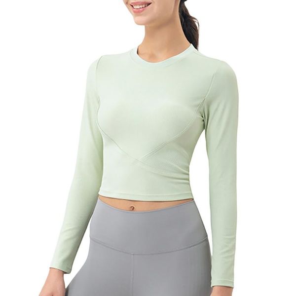 yoga outfit women long sleeve running shirts exposed navel t-shirts solid sports quick dry fitness gym crop sport wear
yoga outfit women long sleeve running shirts exposed navel t-shirts solid sports quick dry fitness gym crop sport wear