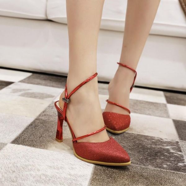 summer style women's sandals fashion heel height 9cm banquet shoes fine buckle comfortable big size 30-46, Black
summer style women's sandals fashion heel height 9cm banquet shoes fine buckle comfortable big size 30-46, Black