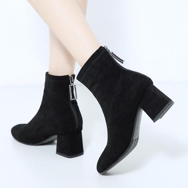 boots women 2021 comfy square high heel ankle fashion pointed toe zipper autumn winter ladies shoes black
boots women 2021 comfy square high heel ankle fashion pointed toe zipper autumn winter ladies shoes black