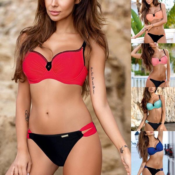 women's swimwear 2021 push up unpadded brazilian bikini women bandeau bandage set push-up beachwear swimsuit, White;black
women's swimwear 2021 push up unpadded brazilian bikini women bandeau bandage set push-up beachwear swimsuit, White;black