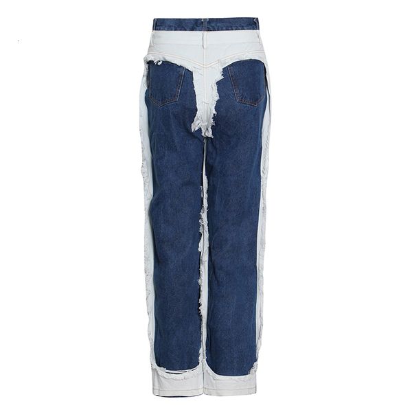 jeans streetwear patchwork tassel jeans for women high waist straight casual wide leg denim pants female fashion 2021, Blue
jeans streetwear patchwork tassel jeans for women high waist straight casual wide leg denim pants female fashion 2021, Blue