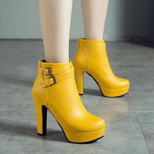 dress shoes autumn and winter short boots high heel waterproof table belt buckle metal wind simple fashion, Black
dress shoes autumn and winter short boots high heel waterproof table belt buckle metal wind simple fashion, Black
