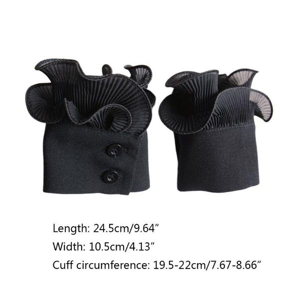 five fingers gloves q1qa korean ladies autumn decorated horn cuffs fake sleeves double layer pleated agaric ruffles wrist warmers sweater, Blue;gray
five fingers gloves q1qa korean ladies autumn decorated horn cuffs fake sleeves double layer pleated agaric ruffles wrist warmers sweater, Blue;gray