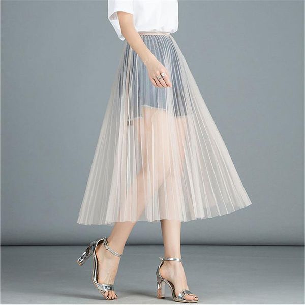 skirts women mesh lace transparent long tulle skirt korean fashion summer ladies elastic high waist black white beach midi
skirts women mesh lace transparent long tulle skirt korean fashion summer ladies elastic high waist black white beach midi