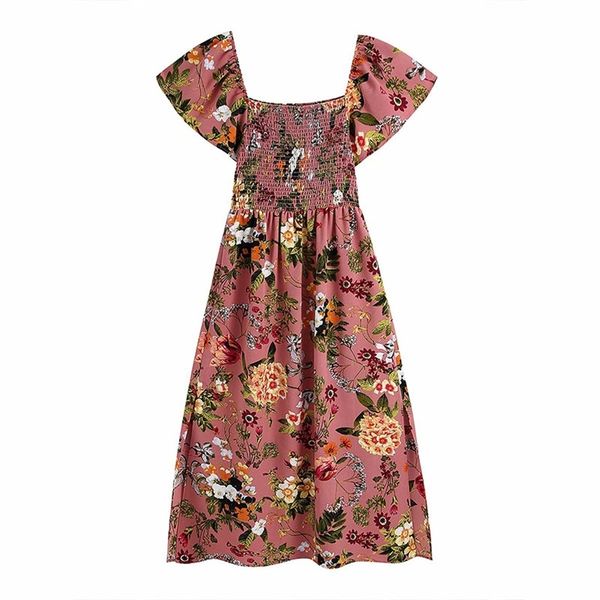 women summer vintage dress short sleeve floral print fit and flare elastic bust female elegant a-line dresses vestidos 210513, Black;gray
women summer vintage dress short sleeve floral print fit and flare elastic bust female elegant a-line dresses vestidos 210513, Black;gray