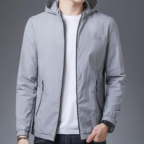 men's casual shirts hat cool detachable summer breathable waterproof thin coat youth fashion clothes, White;black
men's casual shirts hat cool detachable summer breathable waterproof thin coat youth fashion clothes, White;black