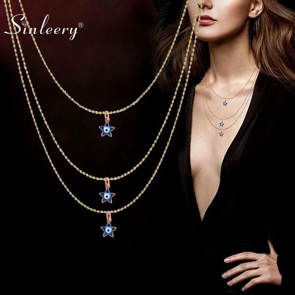 chains sinleery evil eye star key shape enamel pendant 3 layers necklace set gold color beach necklaces summer jewelry 2021 xl609 sp, Silver
chains sinleery evil eye star key shape enamel pendant 3 layers necklace set gold color beach necklaces summer jewelry 2021 xl609 sp, Silver