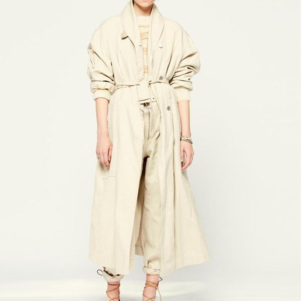 women's trench coats women cotton mid-length windbreaker single breasted fashion long sleeve sashes loose lady lace-up coat autumn wint, Tan;black
women's trench coats women cotton mid-length windbreaker single breasted fashion long sleeve sashes loose lady lace-up coat autumn wint, Tan;black