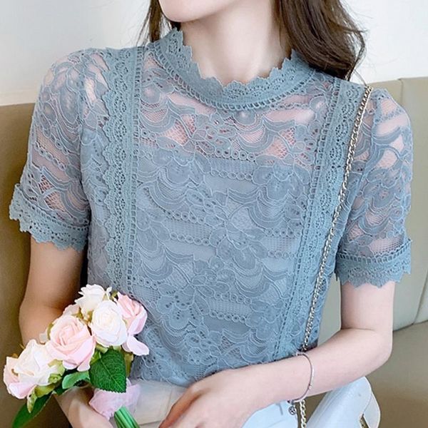 women's blouses & shirts summer women blouse short sleeve hollow lace shirt blusas mujer de moda 2021 femme f51, White
women's blouses & shirts summer women blouse short sleeve hollow lace shirt blusas mujer de moda 2021 femme f51, White