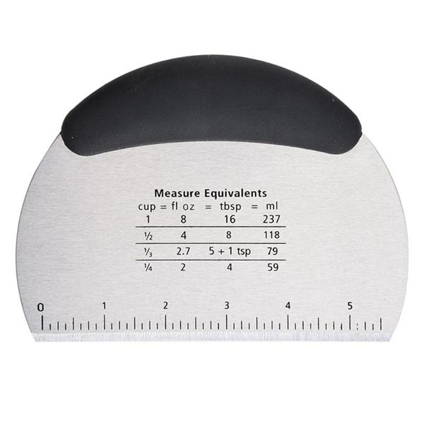 kitchen pastry cutters stainless steel dough cutter with scale semicircle flour scraper tools baking accessories &
kitchen pastry cutters stainless steel dough cutter with scale semicircle flour scraper tools baking accessories &