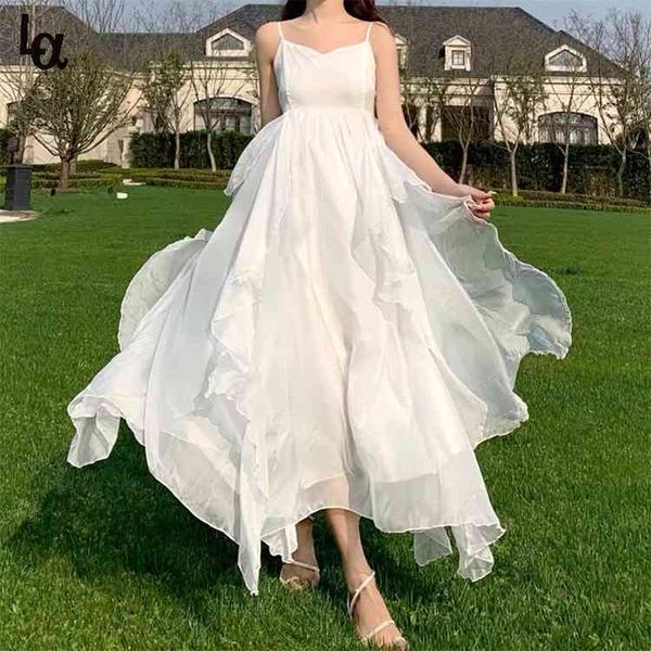 summer women maxi long sundress suspenders solid ruffls fairy vestidos elegant holiday beach romantic dress 210519, Black;gray 
summer women maxi long sundress suspenders solid ruffls fairy vestidos elegant holiday beach romantic dress 210519, Black;gray