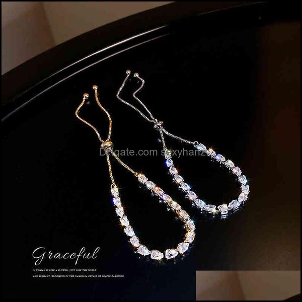 charm bracelets jewelry bracelet south east gate simple fashion micro inlaid zircon adjustable net temperament hand girl drop delivery 2021, Golden;silver
charm bracelets jewelry bracelet south east gate simple fashion micro inlaid zircon adjustable net temperament hand girl drop delivery 2021, Golden;silver