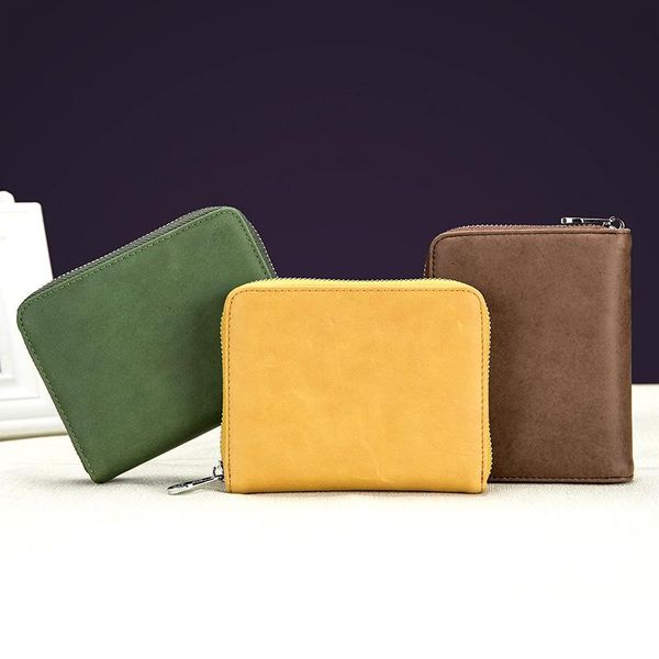 card holders vintage genuine leather cowhide rfid bag wallet for women men business organizer 24 cards zipper purse, Brown;gray
card holders vintage genuine leather cowhide rfid bag wallet for women men business organizer 24 cards zipper purse, Brown;gray