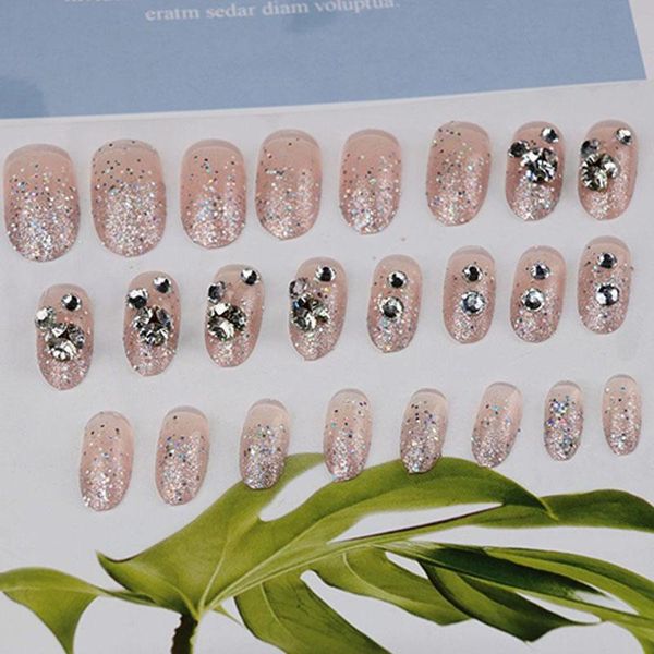 false nails 24pcs/set acrylic nail tips with rhinestone oval head medium long size wearable full cover fake for women, Red;gold
false nails 24pcs/set acrylic nail tips with rhinestone oval head medium long size wearable full cover fake for women, Red;gold