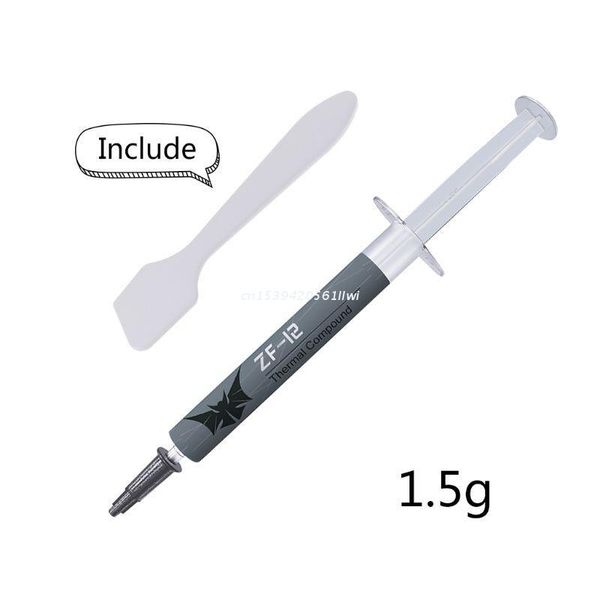 fans & coolings zf-12 high performance thermal conductive grease paste 1.5g for in-tel processor cpu gpu cooler cooling fan compound dropshi
fans & coolings zf-12 high performance thermal conductive grease paste 1.5g for in-tel processor cpu gpu cooler cooling fan compound dropshi