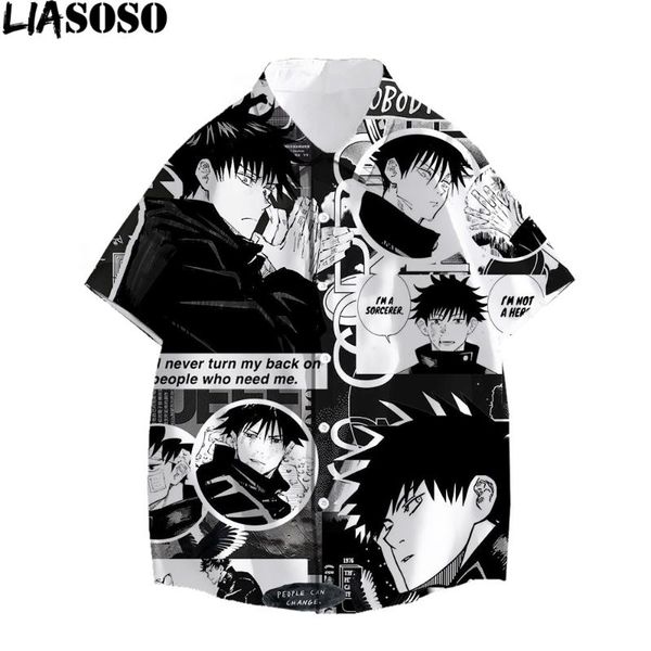 men's casual shirts liasoso japanese anime jujutsu kaisen shirt 3d print men women oversized hawaii summer beach harajuku 2021, White;black
men's casual shirts liasoso japanese anime jujutsu kaisen shirt 3d print men women oversized hawaii summer beach harajuku 2021, White;black