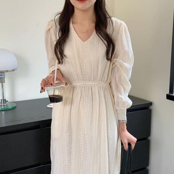 casual dresses elegant v-neck women a-line dress 2021 spring autumn lace-up elastic waist female ladies vestidos, Black;gray
casual dresses elegant v-neck women a-line dress 2021 spring autumn lace-up elastic waist female ladies vestidos, Black;gray