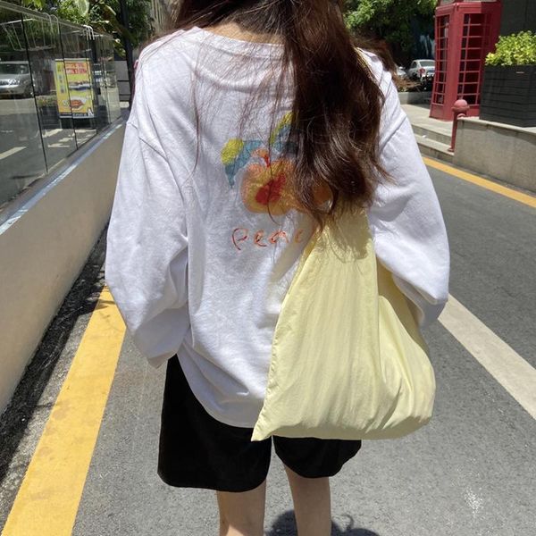 harajku chic spring white t-shirts women casual simple o neck long sleeve peach printed cotton loose tees female plain women's t-shirt
harajku chic spring white t-shirts women casual simple o neck long sleeve peach printed cotton loose tees female plain women's t-shirt