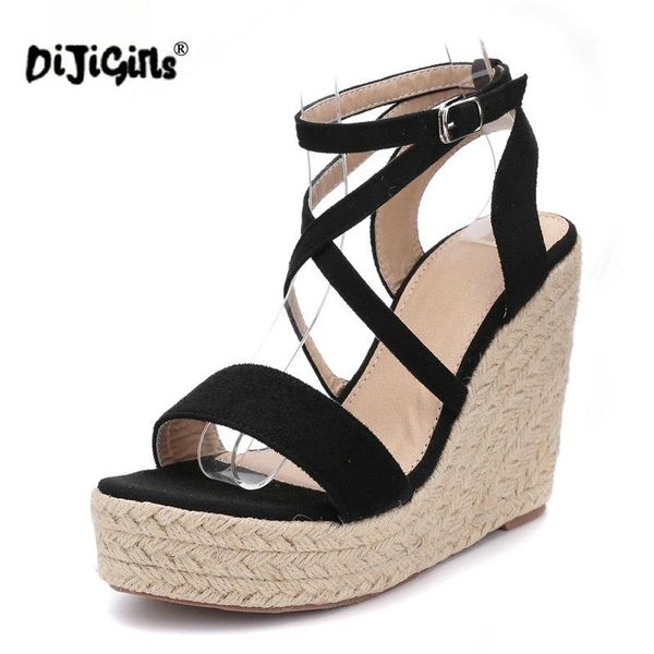 dress shoes dropship ladies sandals fashion cross strappy wedge platform high heels flax straw rope weaving boho summer women heel, Black
dress shoes dropship ladies sandals fashion cross strappy wedge platform high heels flax straw rope weaving boho summer women heel, Black
