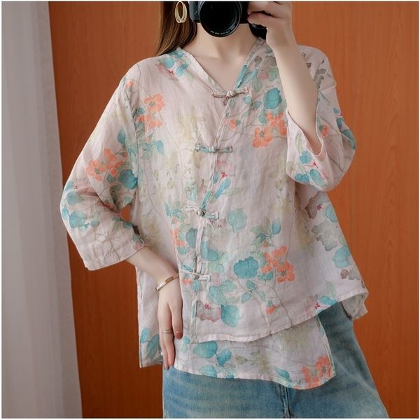 johnature 2021 autumn vintage loose women blouses new v-neck three quarter sleeve pleated button print female shirts 210317, White
johnature 2021 autumn vintage loose women blouses new v-neck three quarter sleeve pleated button print female shirts 210317, White