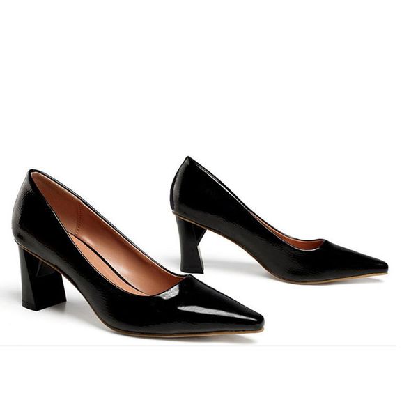 dress shoes women pumps high heels 6.5cm pointed thick heel casual wedding daily, Black
dress shoes women pumps high heels 6.5cm pointed thick heel casual wedding daily, Black