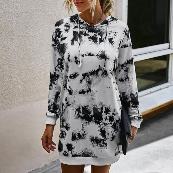 spring autumn long pullover dress women stylish sleeve tie dye pocket drawstring sweatshirt mini hoodie woman casual dresses, Black;gray
spring autumn long pullover dress women stylish sleeve tie dye pocket drawstring sweatshirt mini hoodie woman casual dresses, Black;gray