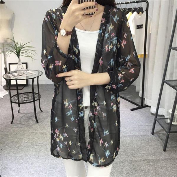 chiffon kimono cardigan floral printed womens blouses long sleeve summer beach cover up boho loose ladies shirts, White
chiffon kimono cardigan floral printed womens blouses long sleeve summer beach cover up boho loose ladies shirts, White