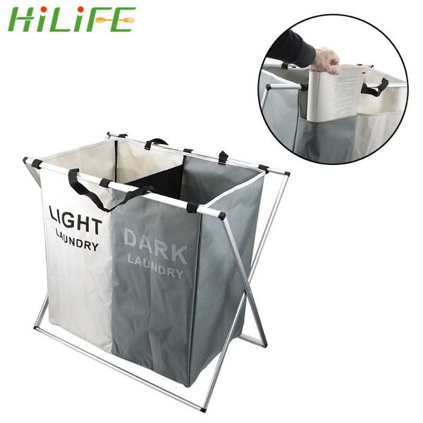 dirty laundry basket organizer home hamper large collapsible two/three grid sorter x-shape foldable bags
dirty laundry basket organizer home hamper large collapsible two/three grid sorter x-shape foldable bags