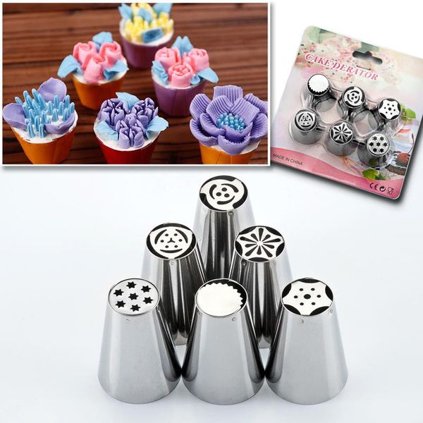baking & pastry tools 6pcs style russian tulip flower cake decorating icing piping nozzles tips
baking & pastry tools 6pcs style russian tulip flower cake decorating icing piping nozzles tips