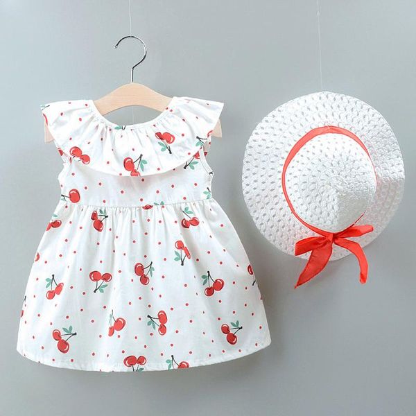 summer dress infant baby girl casual mini kid fruits printed ruffles princess dress+hat outfits set clothes vestidos girl's dresses, Red;yellow
summer dress infant baby girl casual mini kid fruits printed ruffles princess dress+hat outfits set clothes vestidos girl's dresses, Red;yellow