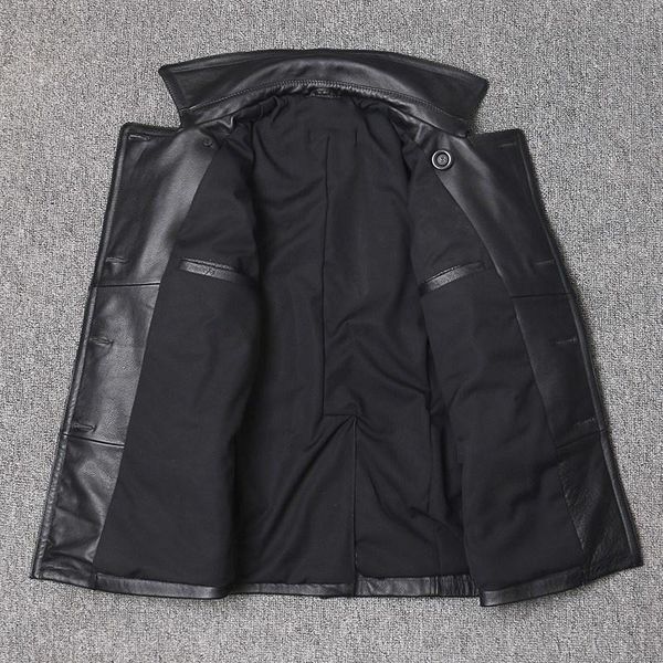 men's leather & faux black 2021 long casual style genuine jacket men double breasted large size 5xl real natural cowhide autumn pea coa
men's leather & faux black 2021 long casual style genuine jacket men double breasted large size 5xl real natural cowhide autumn pea coa