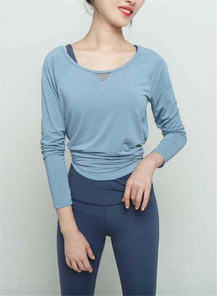 mesh autumn yoga wear loose long sleeve fitness women athletic run speed dry breathable t-shirt outfit
mesh autumn yoga wear loose long sleeve fitness women athletic run speed dry breathable t-shirt outfit