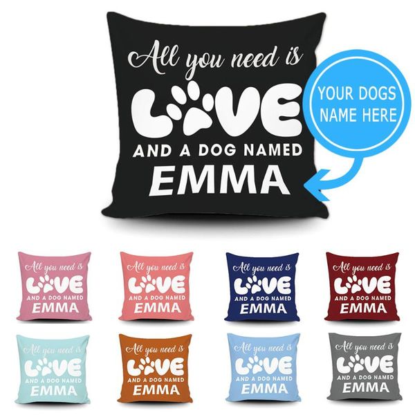 cushion/decorative pillow personalized all you need is love and a dog name throw decorative cushion cover pet case customize gift
cushion/decorative pillow personalized all you need is love and a dog name throw decorative cushion cover pet case customize gift