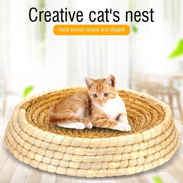 cat toys natural woven rattan pet nest basket grinding claw round shaped puppy scratcher house straw sleeping bed pad
cat toys natural woven rattan pet nest basket grinding claw round shaped puppy scratcher house straw sleeping bed pad