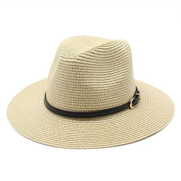 summer hats women men solid khaki black belt band classic simple sun hats wide brim sun protection summer spring straw sun hats, Blue;gray
summer hats women men solid khaki black belt band classic simple sun hats wide brim sun protection summer spring straw sun hats, Blue;gray