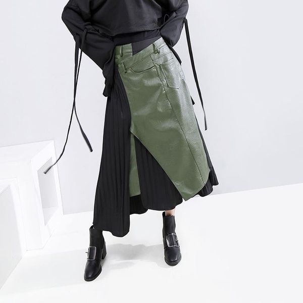 skirts z-zoux women skirt high waist asymmetrical elastic waisted pu spliced irregular all match long pleated 2021, Black
skirts z-zoux women skirt high waist asymmetrical elastic waisted pu spliced irregular all match long pleated 2021, Black