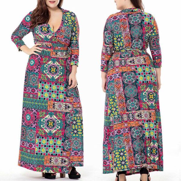 plus size dresses women's floral printed maxi dress summer ladies cocktail party large women clothing, Black
plus size dresses women's floral printed maxi dress summer ladies cocktail party large women clothing, Black