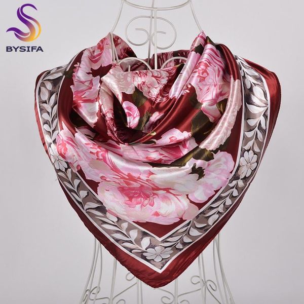 scarves bysifa accessories women wine red silk scarf cape fashion chinese rose satin square shawls ladies headkerchief hijab, Blue;gray
scarves bysifa accessories women wine red silk scarf cape fashion chinese rose satin square shawls ladies headkerchief hijab, Blue;gray