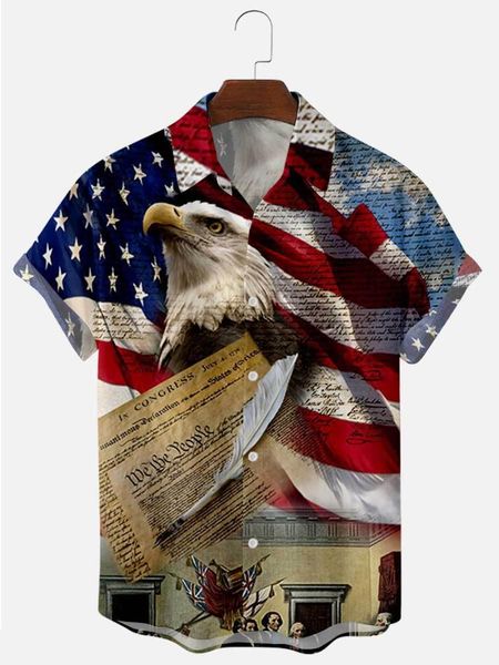 men's casual shirts cross-border summer short-sleeved shirt plus size flag 9 digital printing top, White;black
men's casual shirts cross-border summer short-sleeved shirt plus size flag 9 digital printing top, White;black