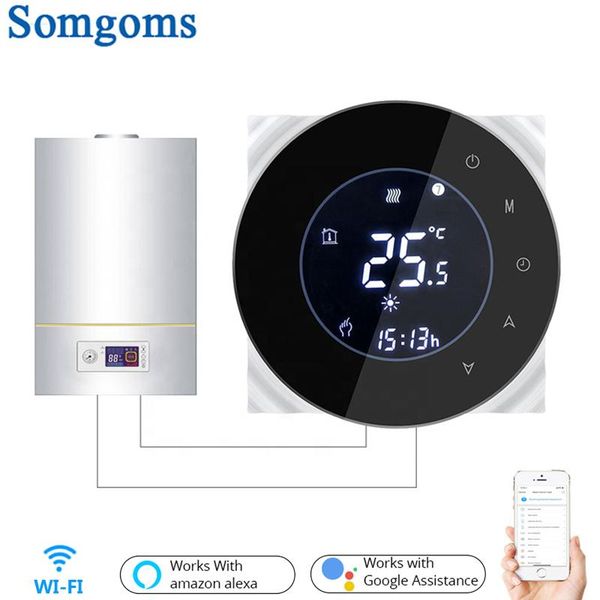 smart home control wifi water/gas boiler thermostat tuya remote backlight weekly programmable lcd touch screen temperature controller
smart home control wifi water/gas boiler thermostat tuya remote backlight weekly programmable lcd touch screen temperature controller
