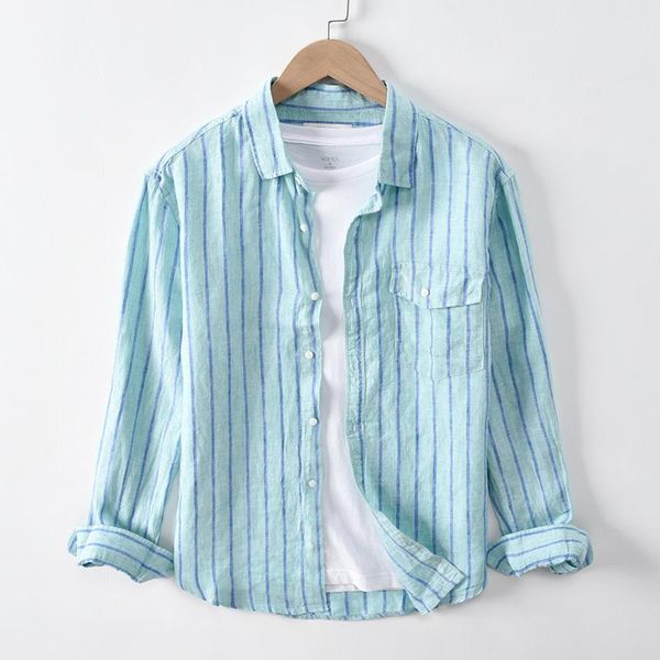 men's casual shirts spring fall linen fabric long sleeve striped lapel men slim thin classical business breathable comfortable blouses, White;black
men's casual shirts spring fall linen fabric long sleeve striped lapel men slim thin classical business breathable comfortable blouses, White;black