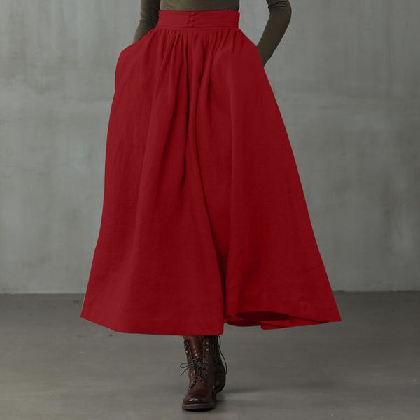 skirt fashion women's spring maxi skirts high sundress elastic waist long vestidos female solid button robe plus size 7, Black
skirt fashion women's spring maxi skirts high sundress elastic waist long vestidos female solid button robe plus size 7, Black