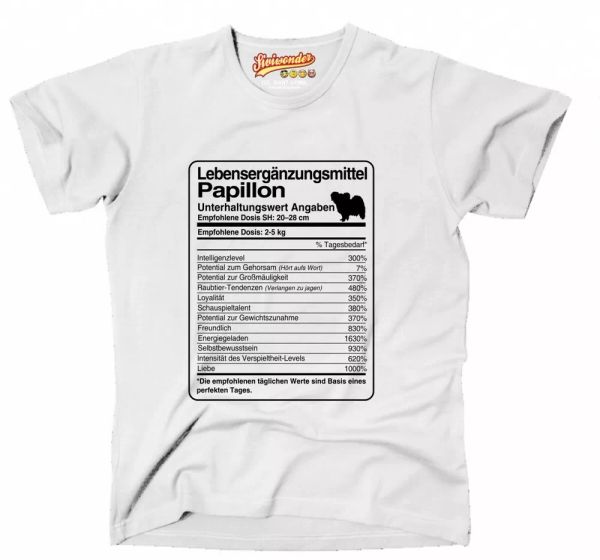 T-Shirt Unisex dose Papillon Life Supplements by siviwonder Men Dog, Mainly pictures
T-Shirt Unisex dose Papillon Life Supplements by siviwonder Men Dog, Mainly pictures