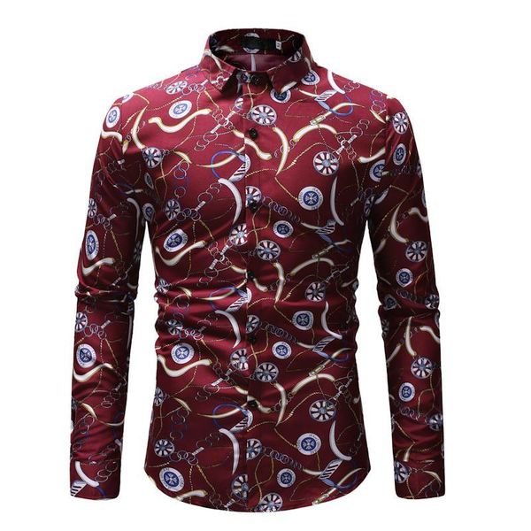 retro print men shirt long sleeve shirts fashion casual slim fit dress night club party social streetwear camisa men's, White;black
retro print men shirt long sleeve shirts fashion casual slim fit dress night club party social streetwear camisa men's, White;black